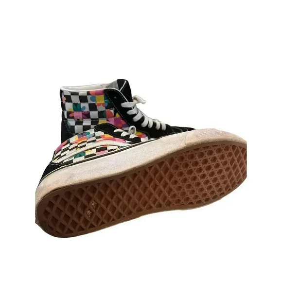 VAND OLDSCHOOL comfortcush sk8 hitops checkered floral mens size 5 - Picture 6 of 6